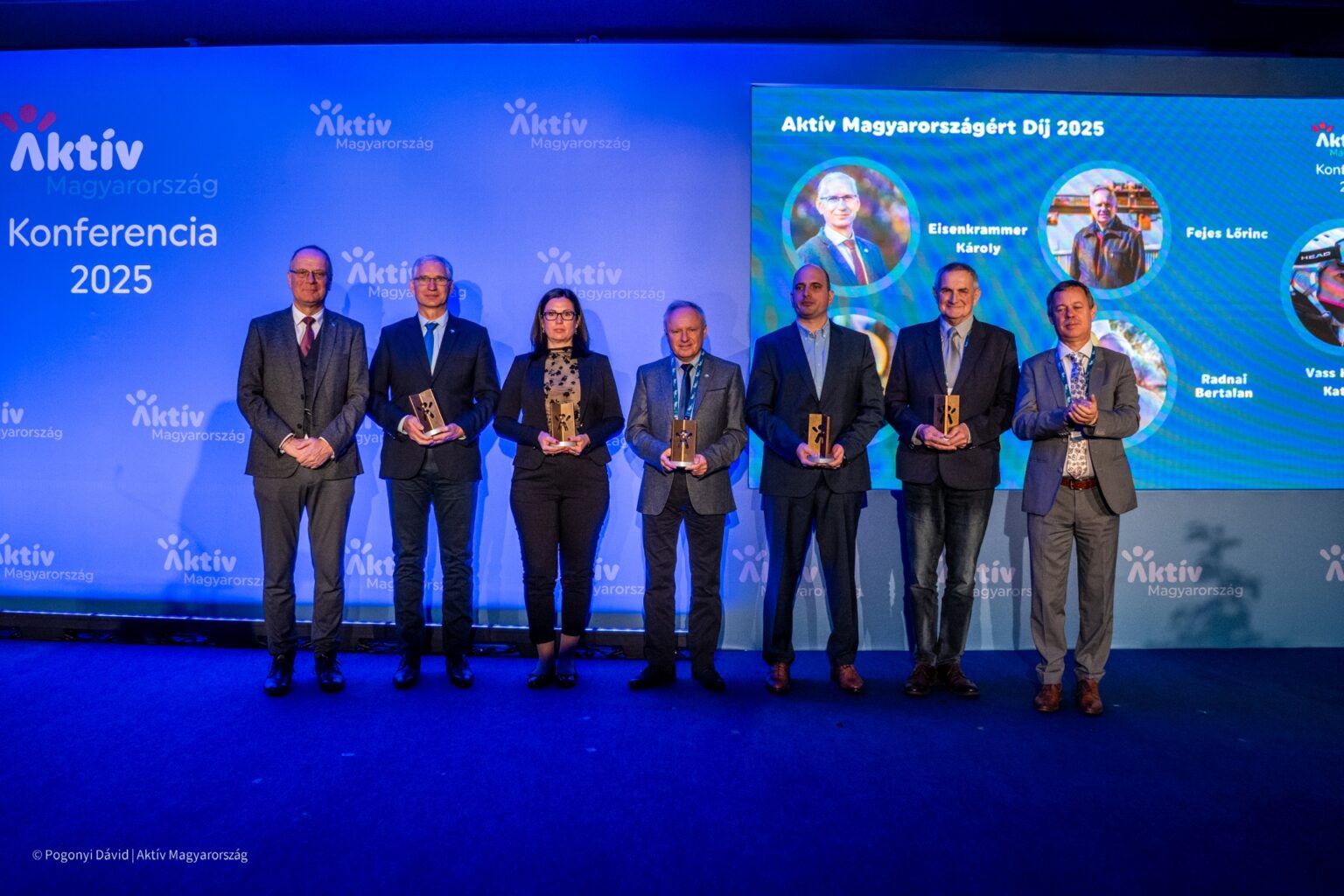 Az Aktív Magyarországért Díj 2025 nyertesei | Kép: Pogonyi Dávid / aktivmagyarorszag.hu
