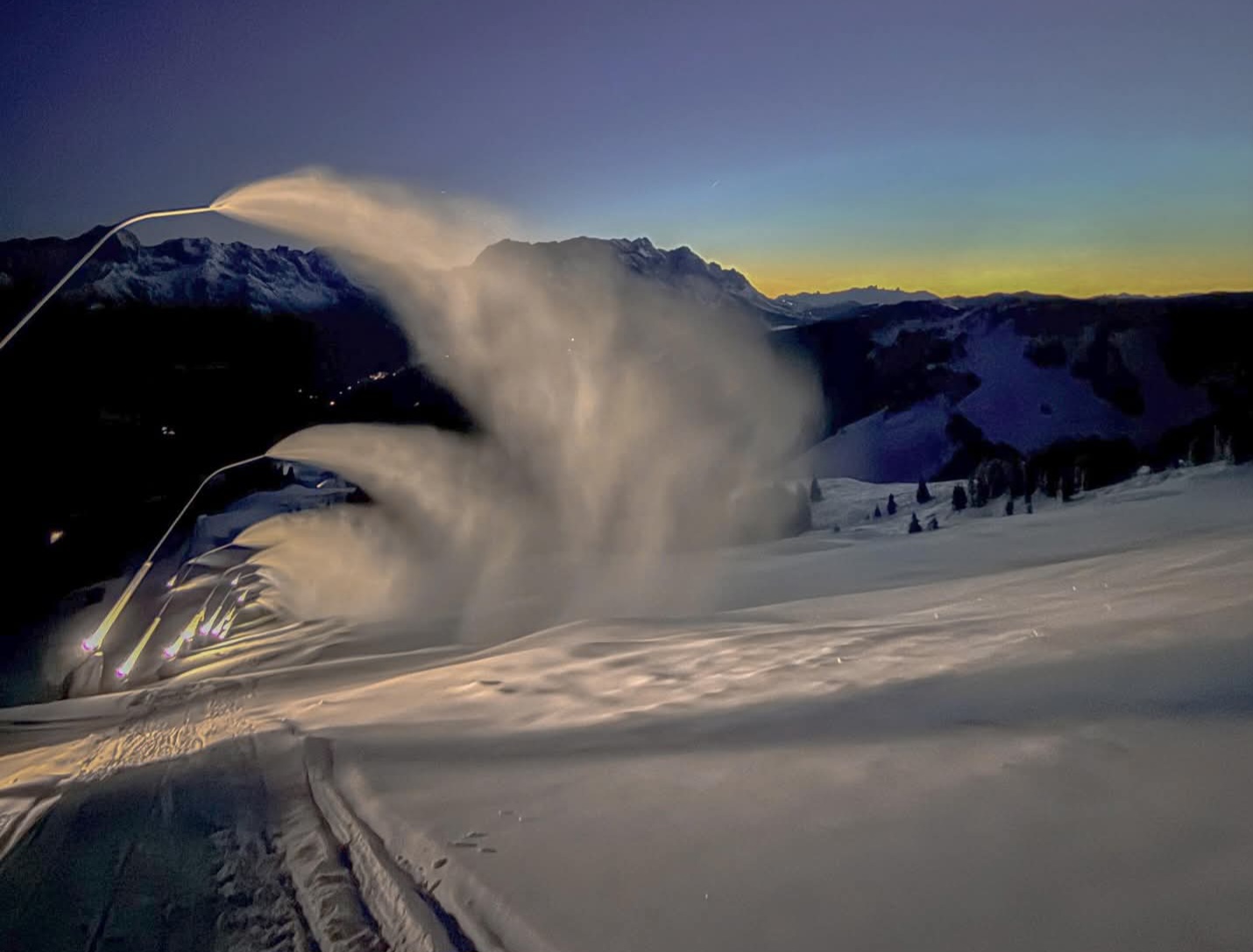 Hóágyúzás Hochkönigen (múlt vasárnapi kép) - Fotó: Hochkönig
