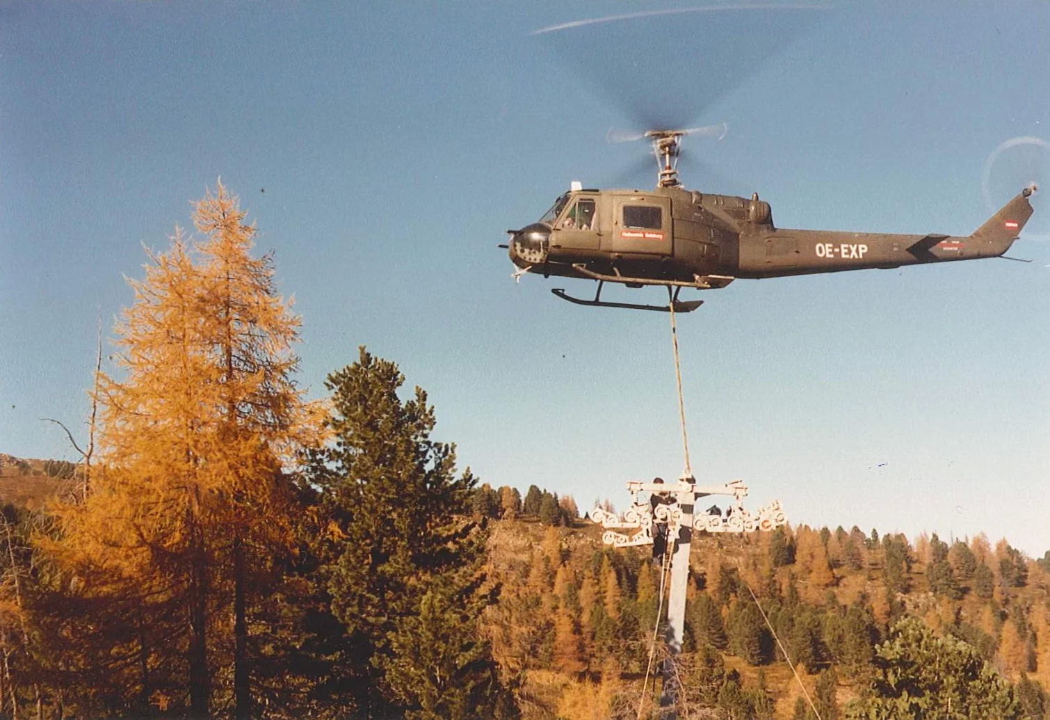 1979: a Rosenkranz húzólift építése