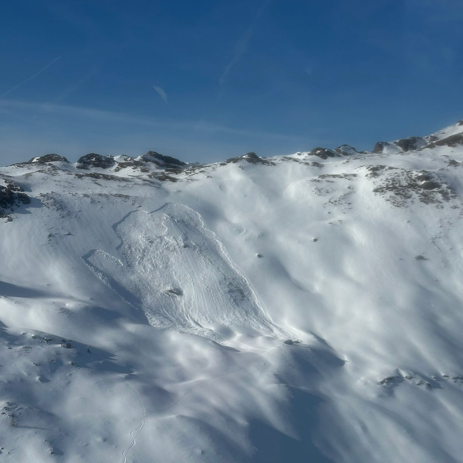 Grossarltal, így nézett ki a hegyoldal a lavina után / Kép: Bergrettung Salzburg