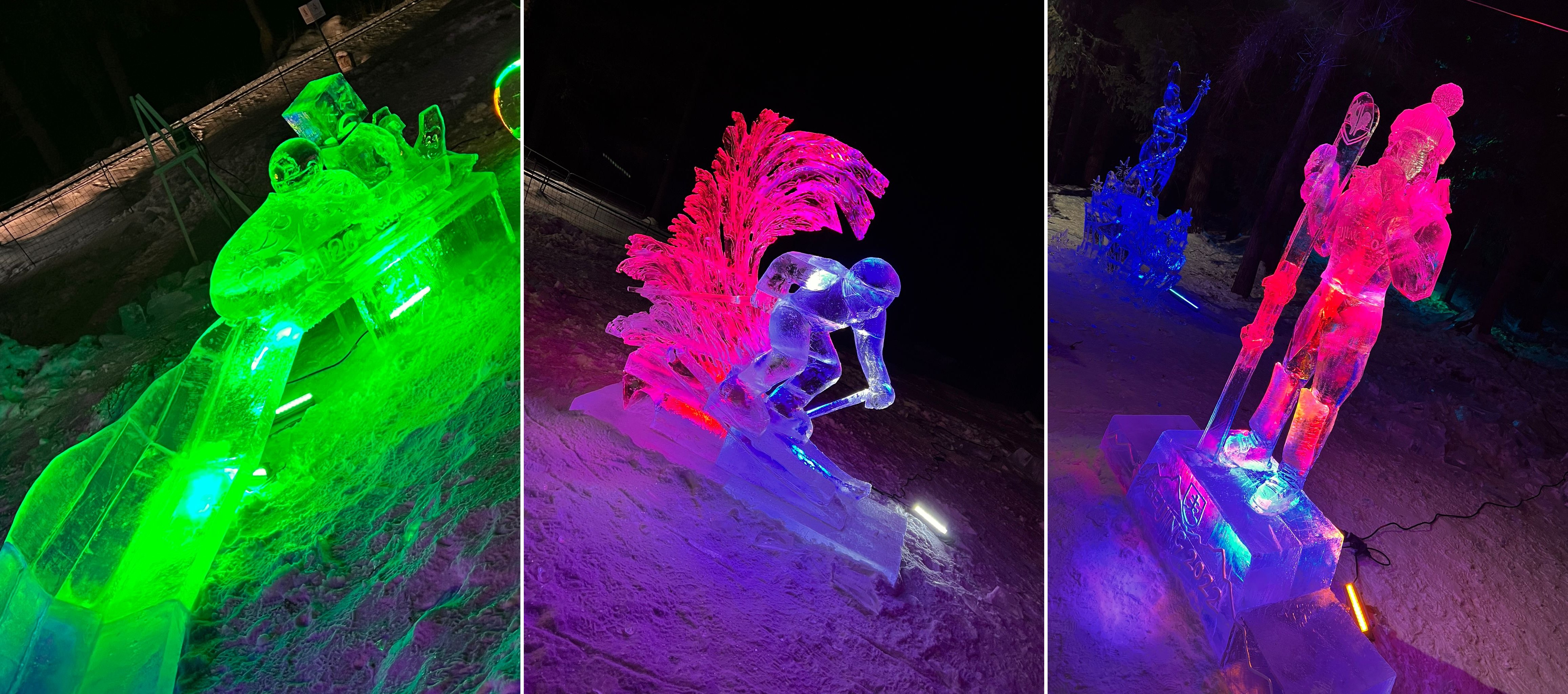 Az elkészült 20 szobor egy része a szabad ég alatt, a többi pedig a Jégmesterek Galériájában várja a látogatókat tavasz közepéig.