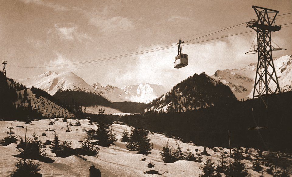 Az eredeti felvonó az átadás után