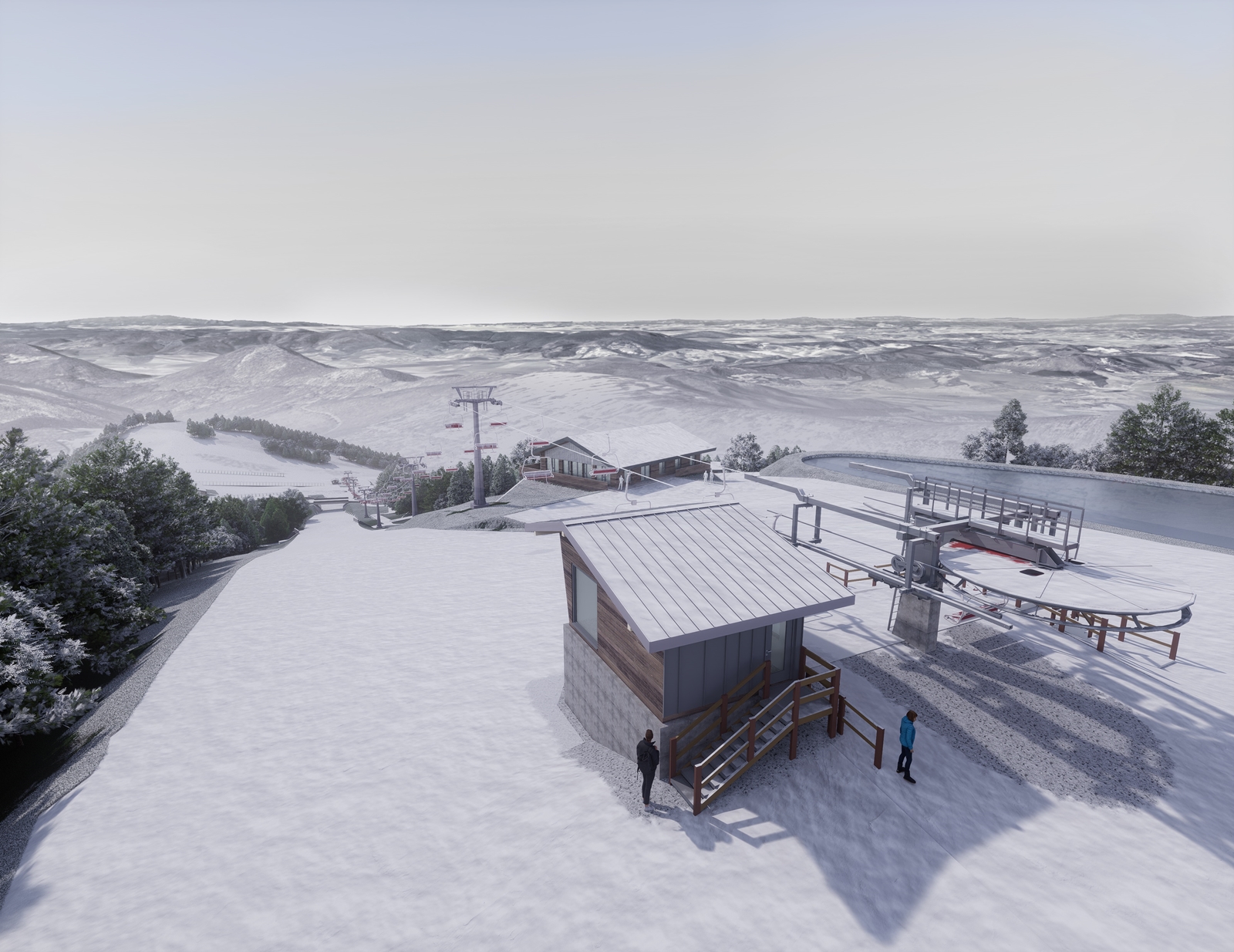 Látványterv a fejlesztésről | Fotó: Sípark Mátraszentistván