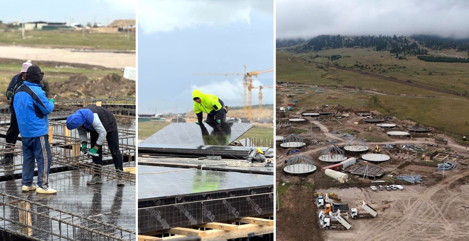 Épül a jurta alakú házakból álló üdülőfalu | Fotó: alatooresort.kg