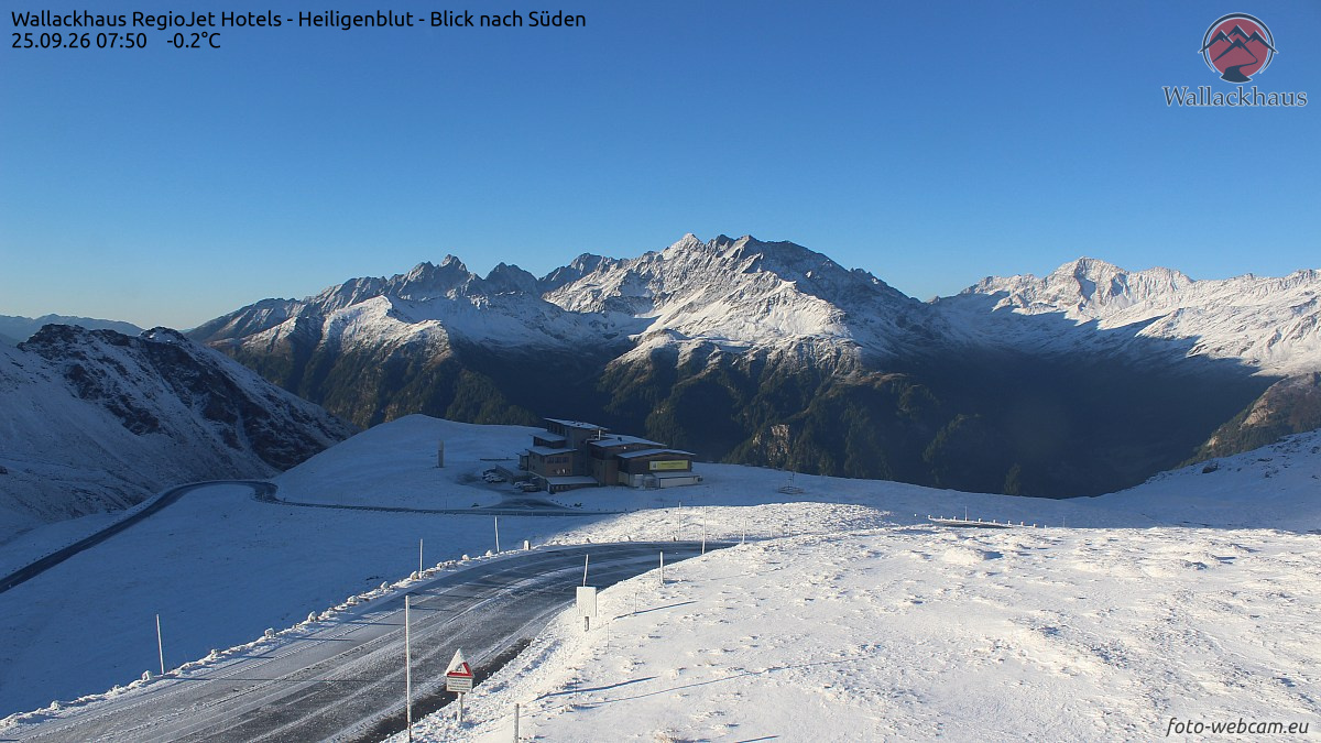 Egyelőre csak hólánccal járható a Grossglockner alpesi út - Fotó: foto-webcam.eu