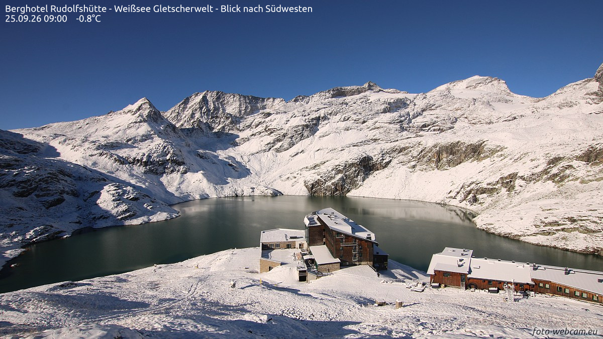 Havas táj a salzburgi Rudolfshütténél (2300-2400 m) - Fotó: foto-webcam.eu