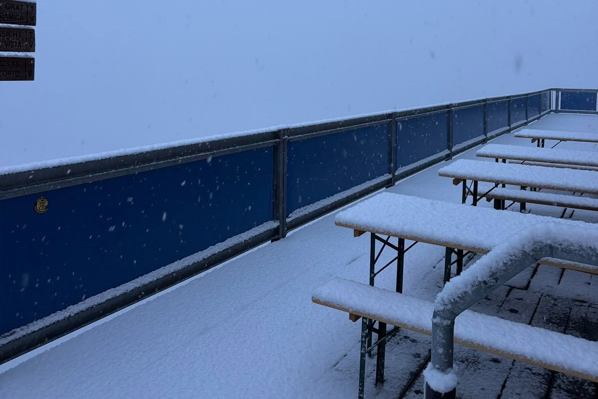 Tegnapi havazás, Olaszorszég, Dél-Tirol, 3212 méter / Kép: Glacier Hotel Grawand