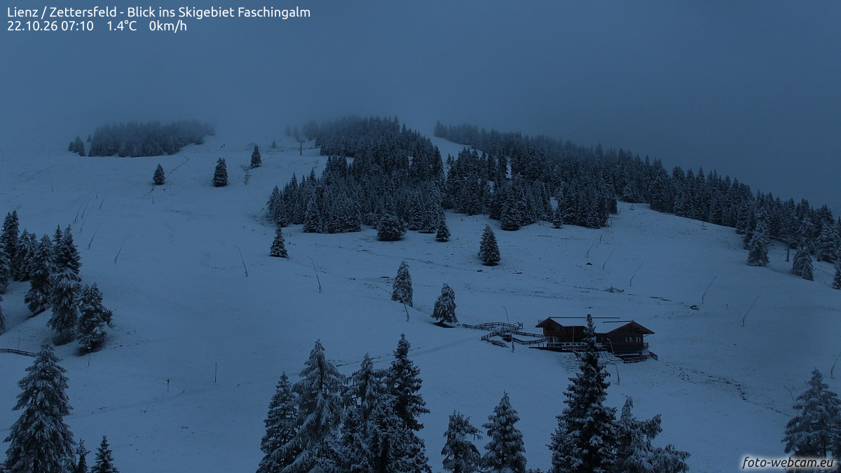 Októberi tél Zettersfelden (Kelet-Tirol) - Fotó:  foto-webcam.eu