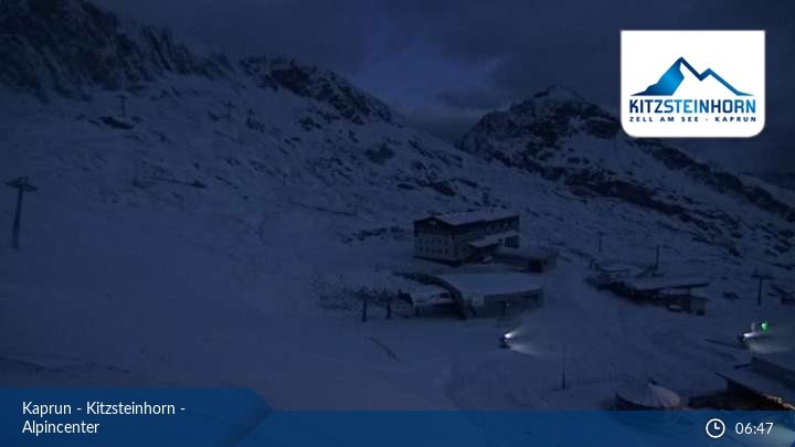 Kaprunban is üzemelnek a hóágyúk - Fotó: webkamera