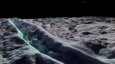 Az űrszonda képe a behavazott égitestről