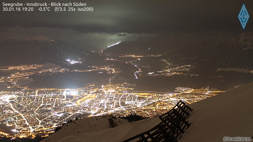 Innsbruck: vihar előtti csend - fotó:foto-webcam-eu