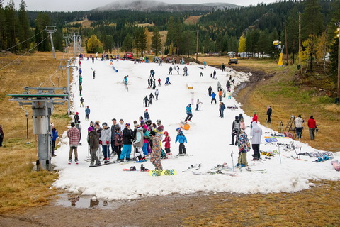Szeptemberi síelés az előző szezon haván Norvégiában
