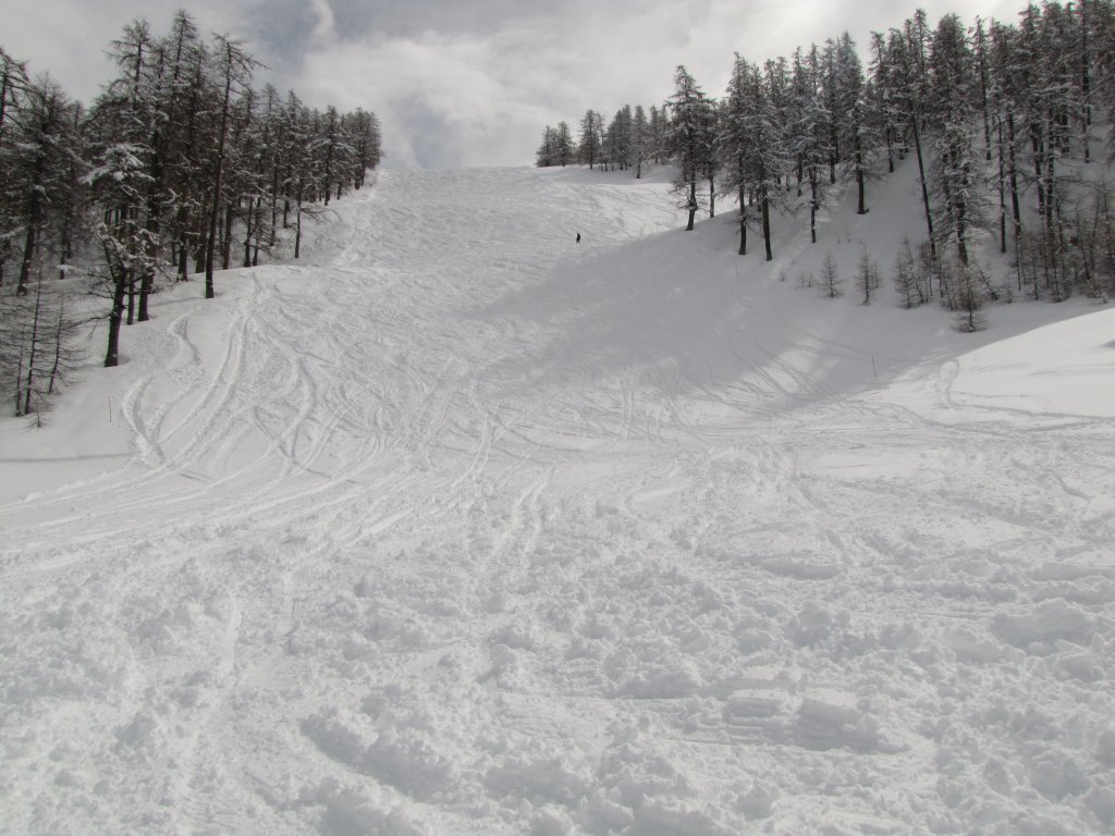 A Valcibiere pálya a nagy havazás után