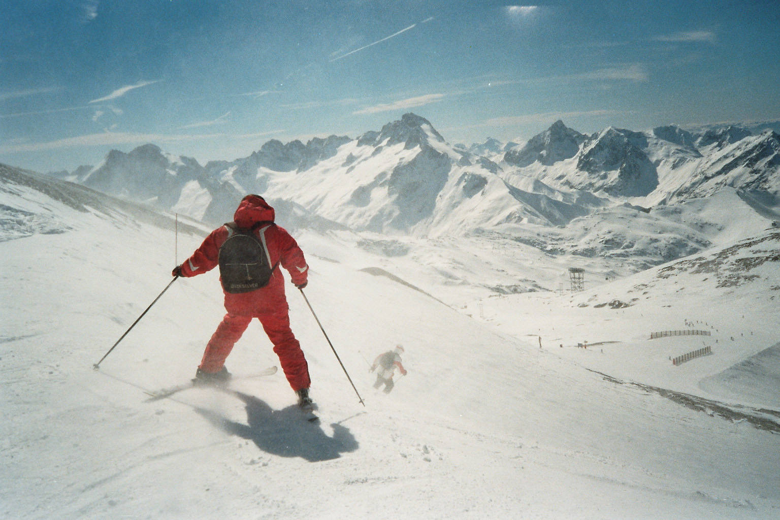 Les 2 Alpes -8C, 70 km/h szél