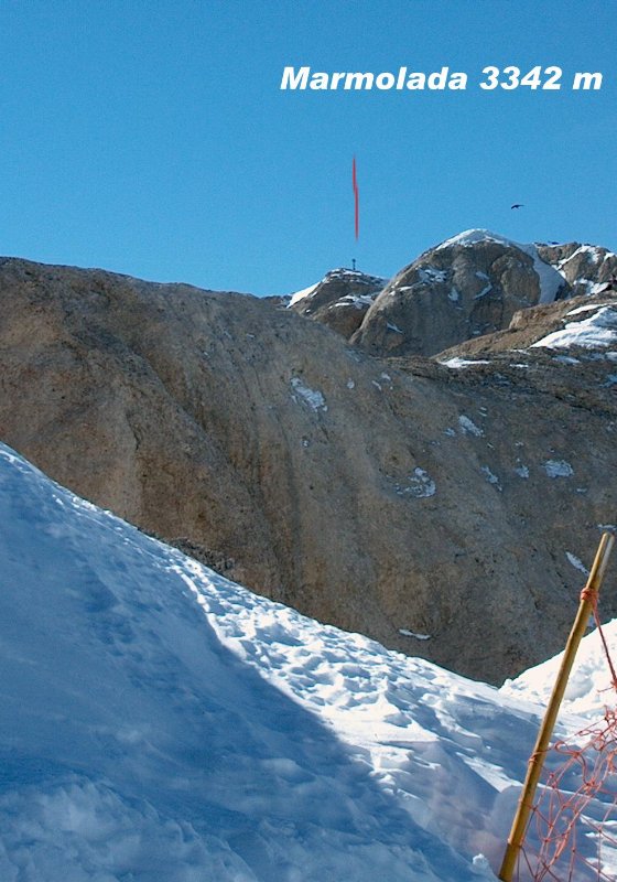 Punta Rocca-ról a csúcs