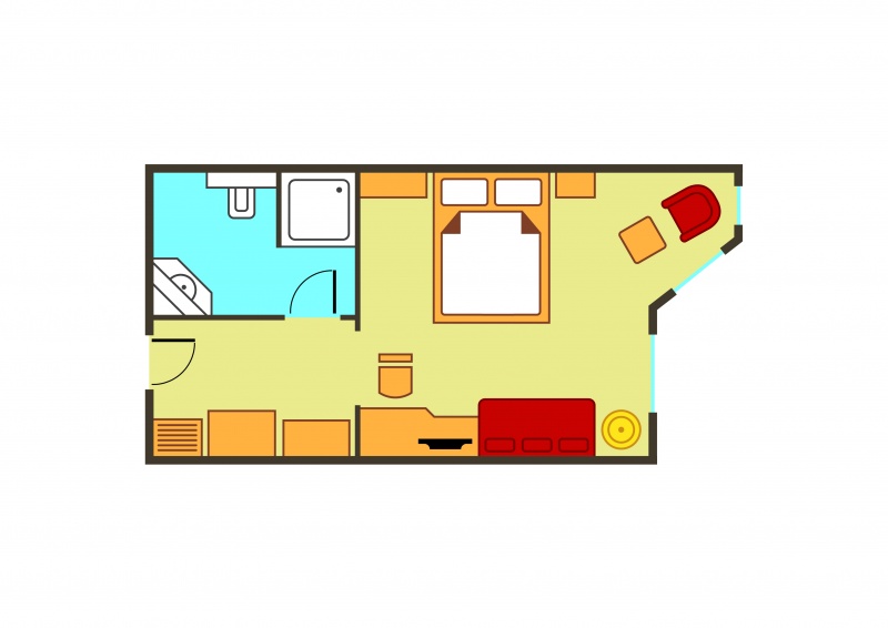 Bergzimmer "Ursprung" kétágyas szoba 