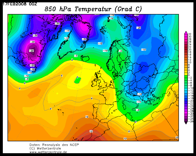 (Forrás: http://www.wetterzentrale.de)