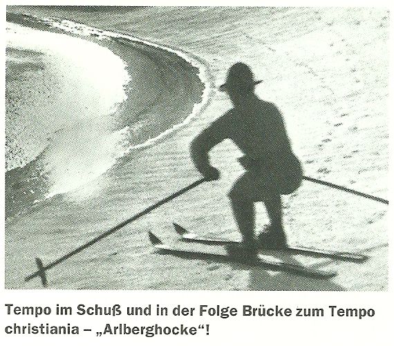 "Arlberg guggolás". (Franz Hoppichler)