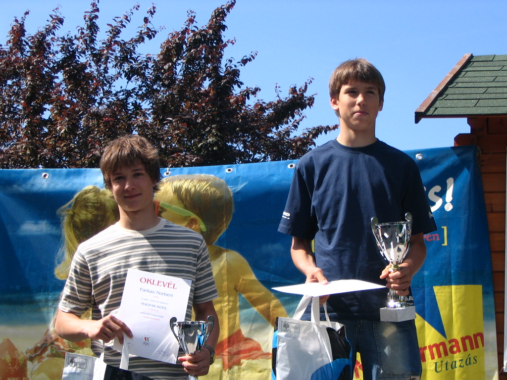 Versenyző serdülő II. fiú kategóriában: 1. Bujtás Csaba (Freestyle), 2. Farkas Norbert (Freestyle)