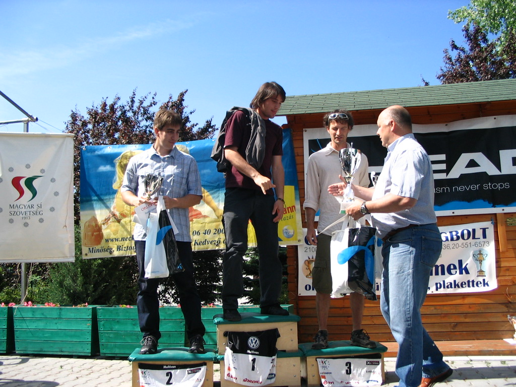 Versenyző felnőtt férfi kategóriában: 1. Kelen Ádám (Síakadémia), 2. Budai Gábor (Rozmaring SE), 3. Barta Csaba (Rozmaring SE)