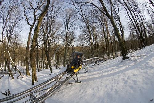 Bobpálya télen Miskolcon