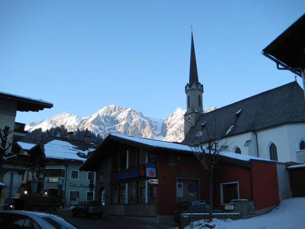 Mühlbach városka és a Hochkönig