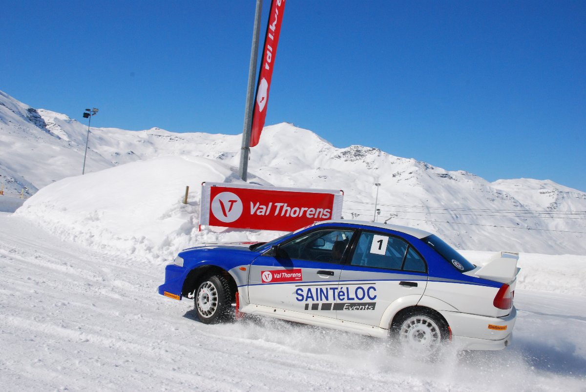 Val Thorens ice driving