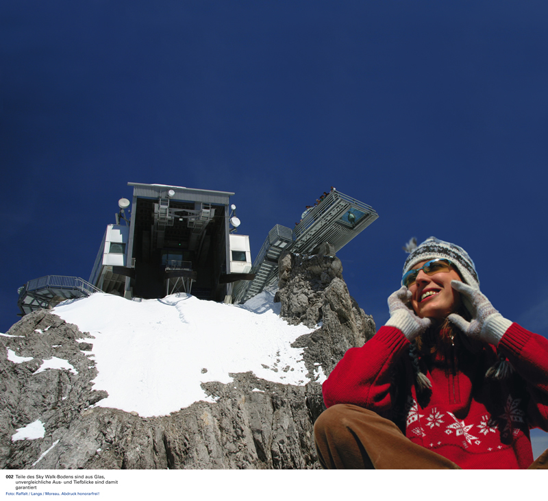 A Sky Walk kilátó a Dachstein gleccseren