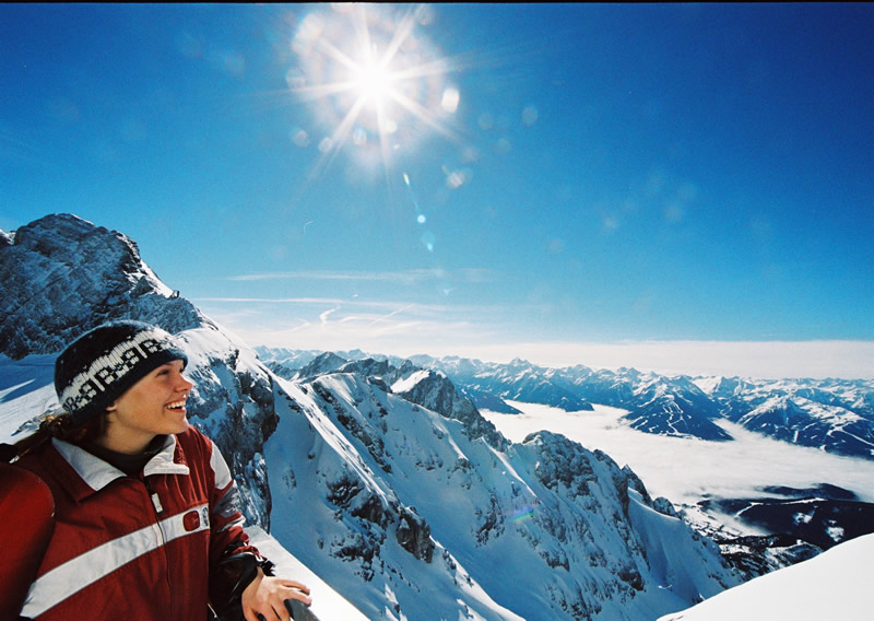 Kilátás a Dachstein gleccserről