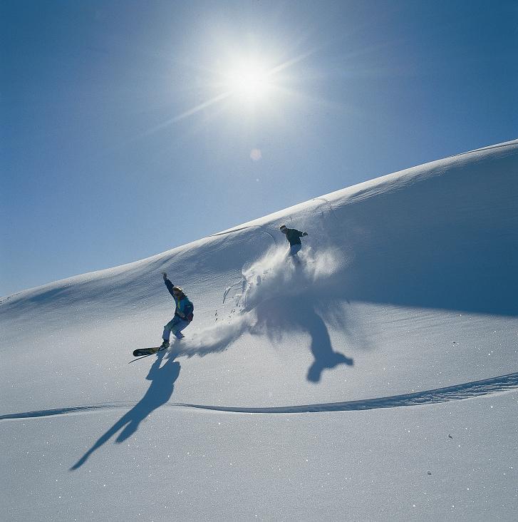 Snowboardozás az Aletsch régióban