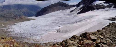 A Stubai gleccser 2003. július 30-án