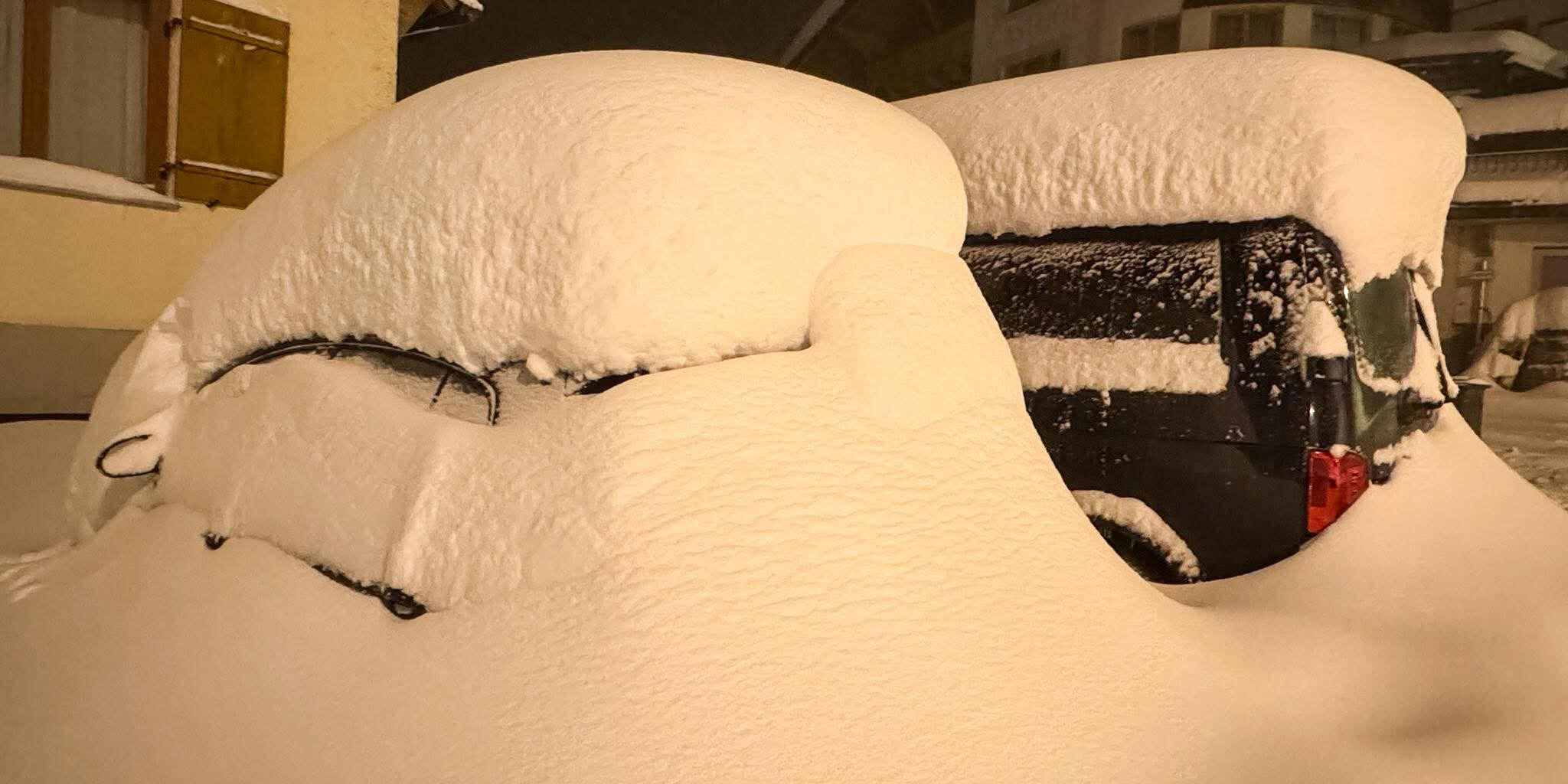 St Christoph hétfő este (csaknem 1800 méteren) - Fotó: Unwetter Freaks