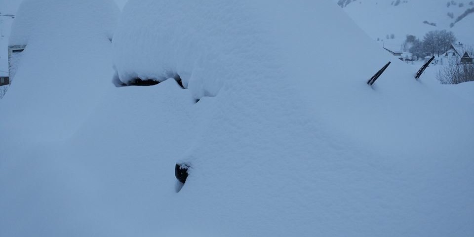 Nagy hó esett a Kaukázusban - Fotó: Gudauri Official