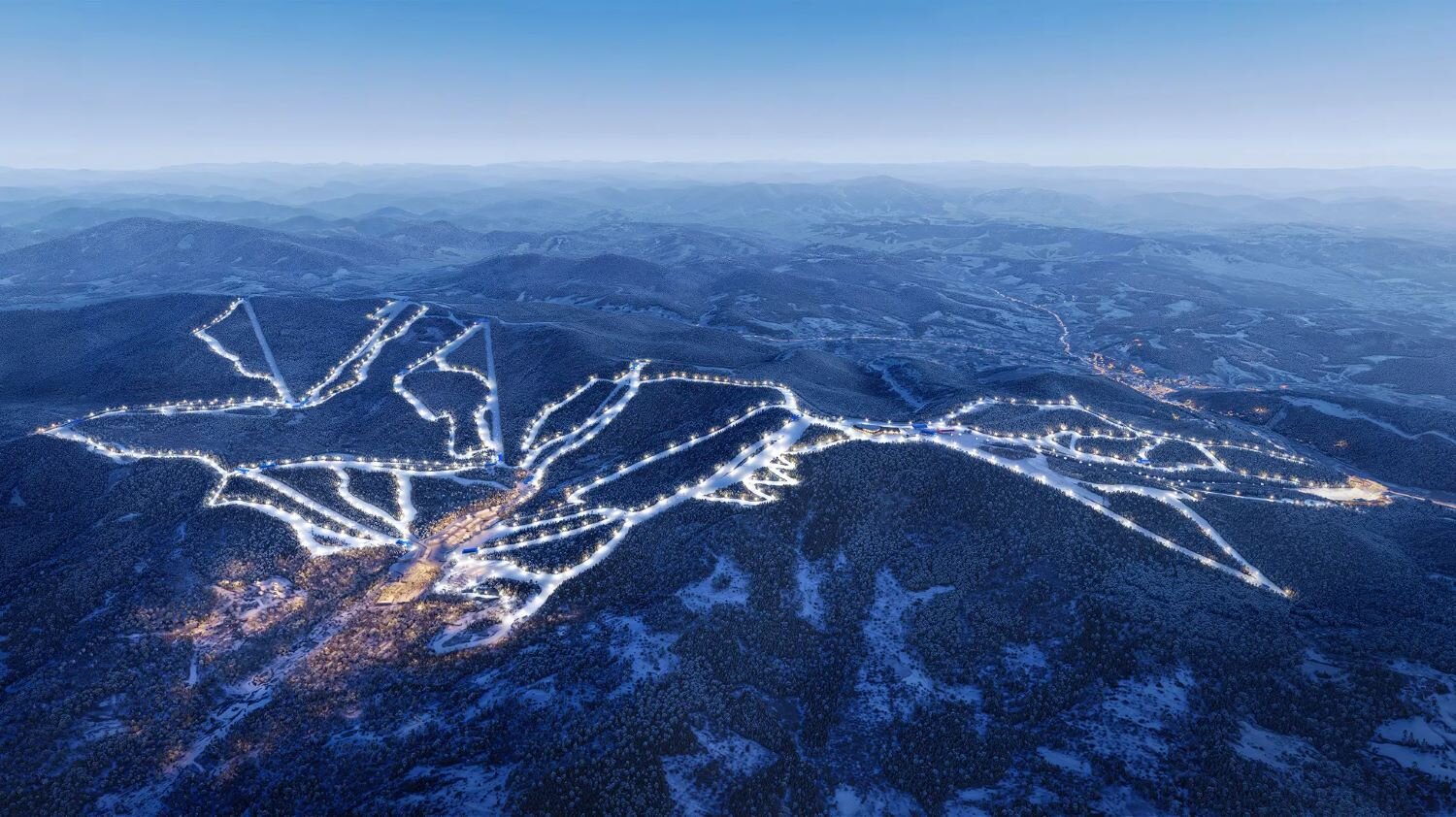 A 75 km sípályából álló síterep látványterve | Kép forrása: gororesort.com