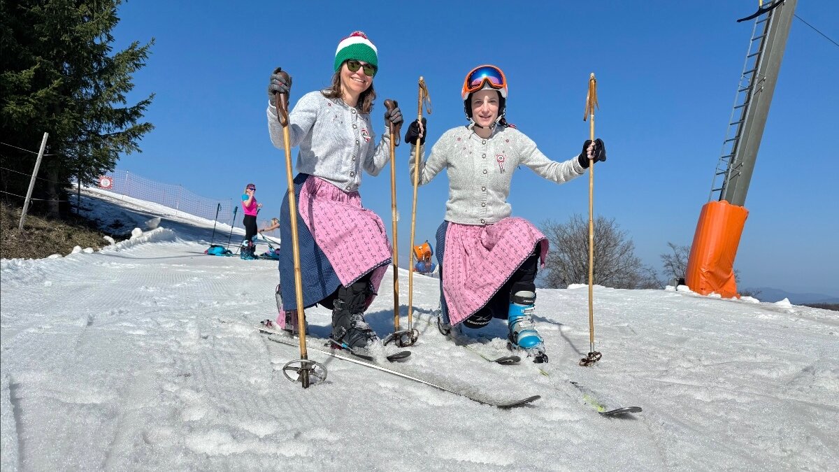 Kokárdás tavaszi síelés március 15-én | Fotó: Sípark Mátraszentistván