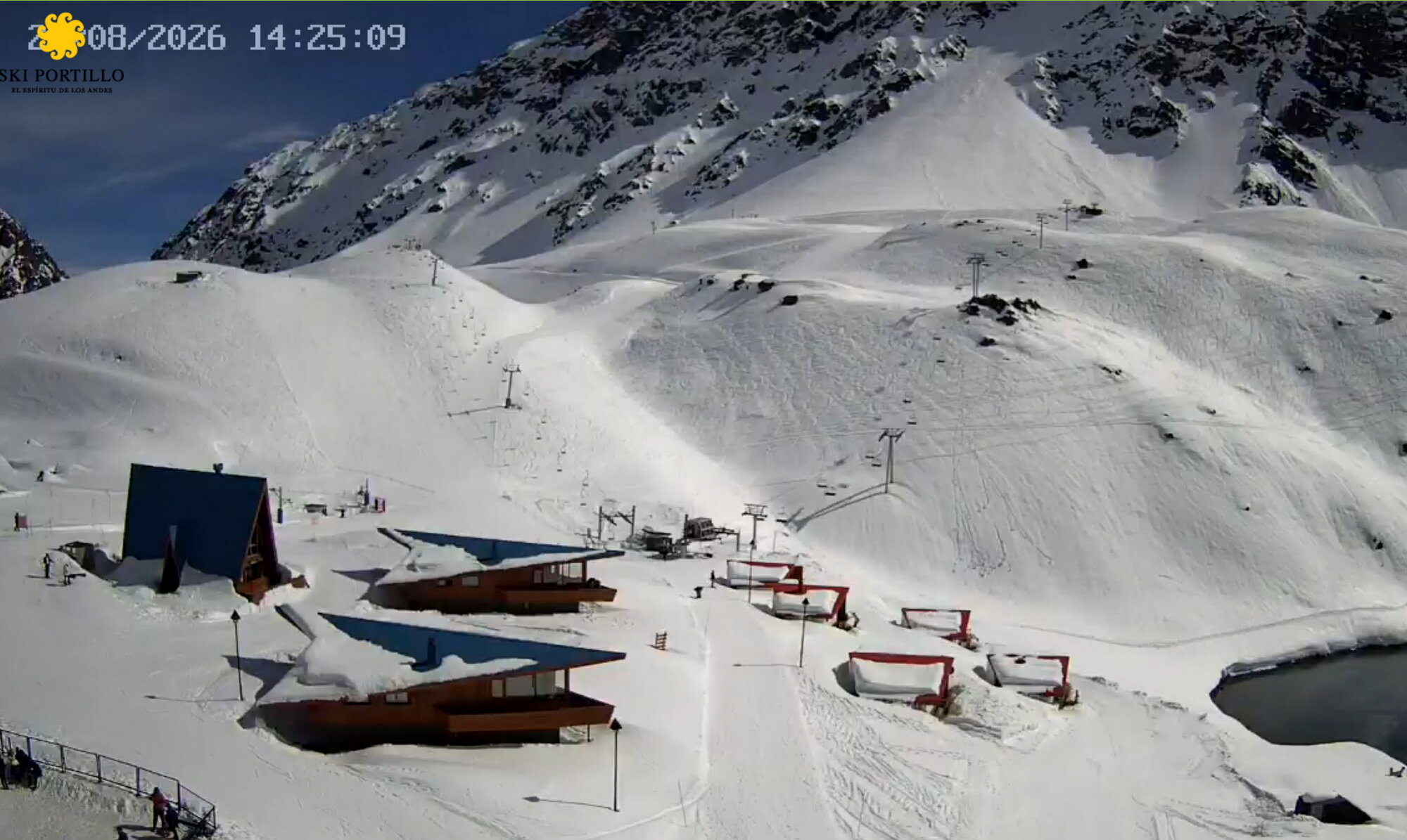 Ski Portillo, hétvégi webkamera képe