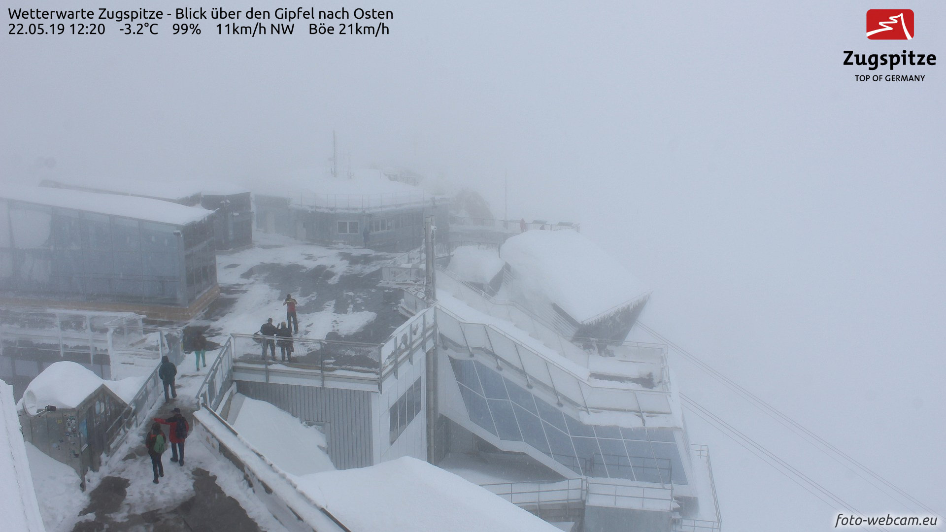 Zugspitze: mai webkamera kép